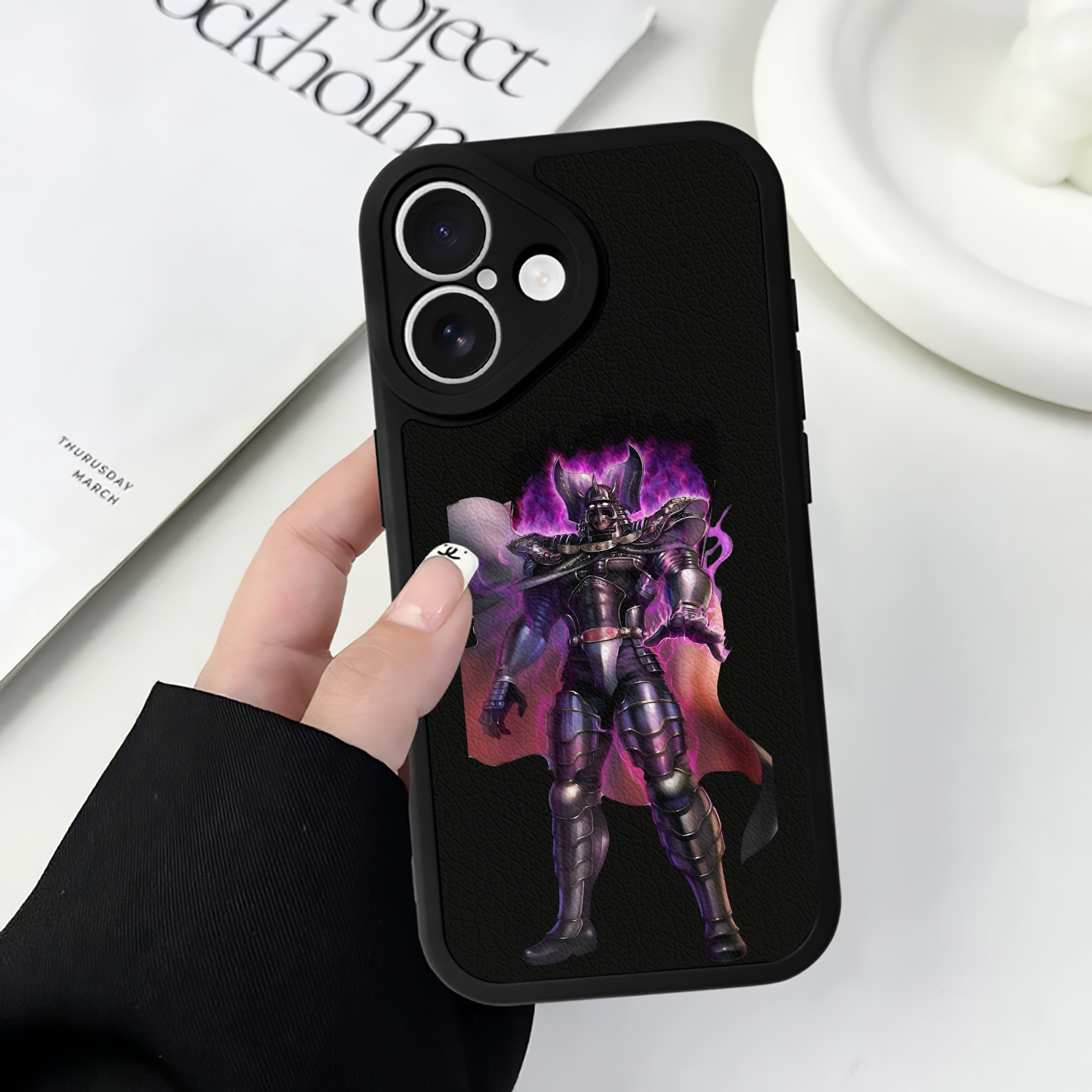 （画像用） 北斗の拳 Fist of the North Star 【iPhone 16シリーズ対応】シリコンスマホケース（レザー調） 材質：シリコン